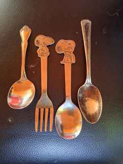 Snoopy Peanuts Children's Silverware Set