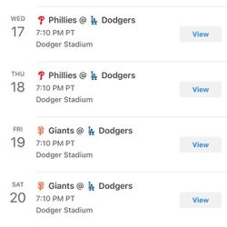 Dodger tickets!!!