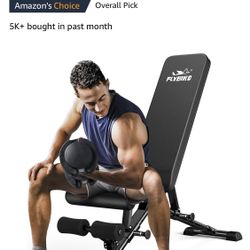 FLYBIRD Weight Bench, Adjustable Strength Training Bench for Full Body Workout with Fast Folding-New Version