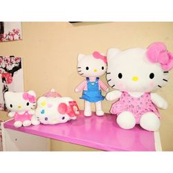 Hello Kitty Vinyl Doll Tall And Plushies $20 Takes Everything 