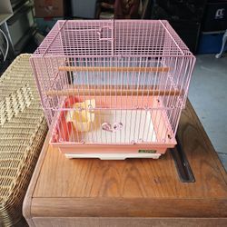 Vintage Pink Bird Cage