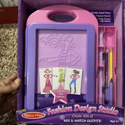 Melissa & Doug Fashion Design Art Activity Kit for kids