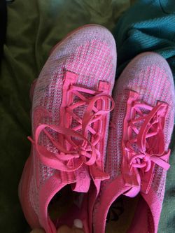 Pink Nike air plus trainers  