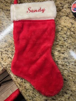 Embroidered Christmas Stocking "Sandy"