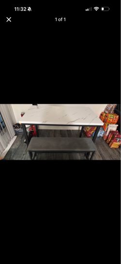 Modern Faux marble table