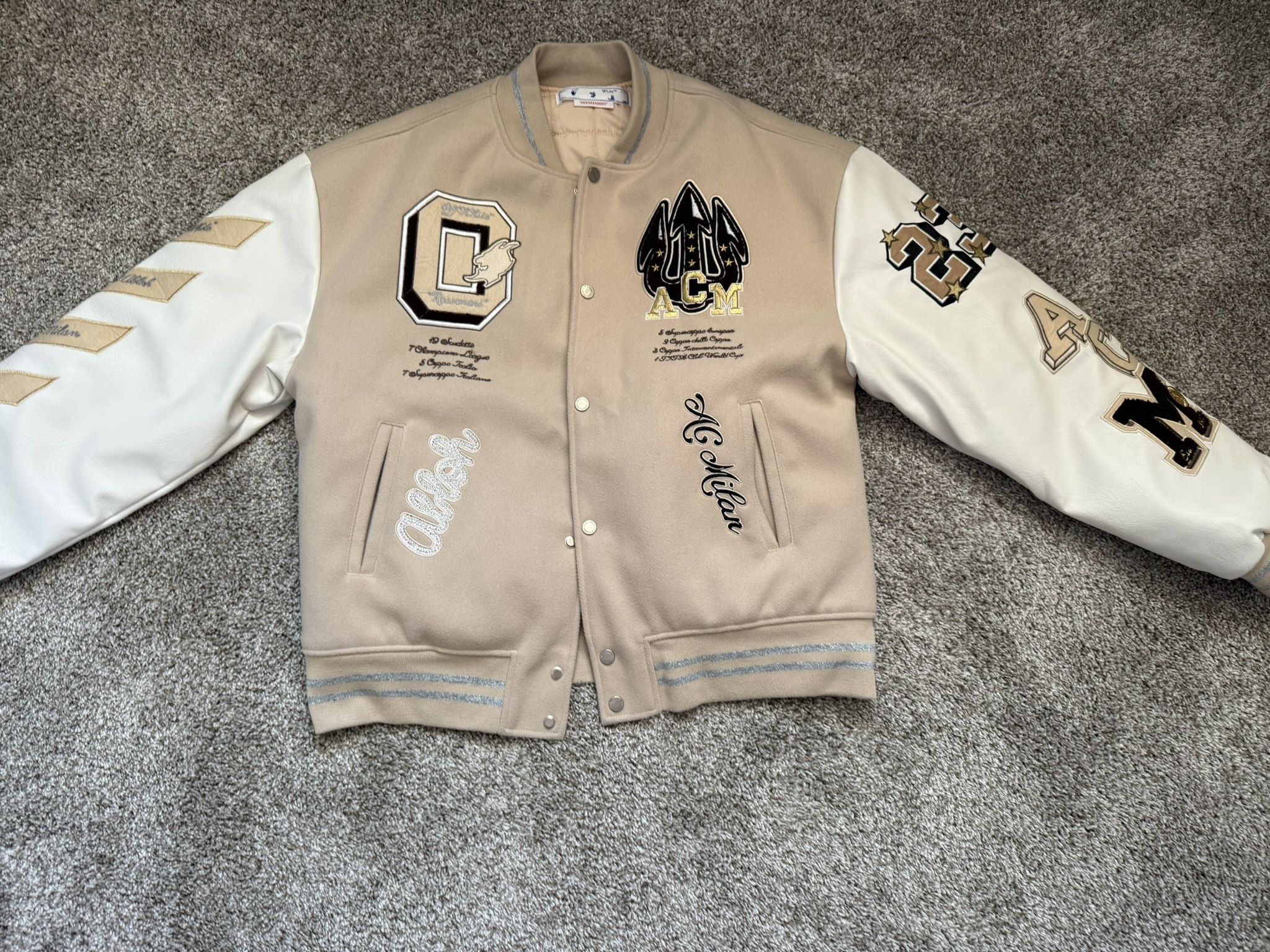 Off White Varsity Jacket