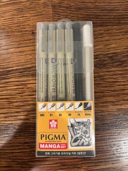 Sakura Pigma Micron Manga Basic Set