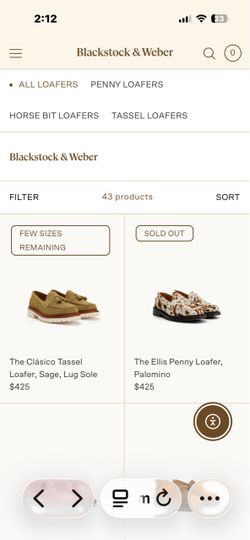 Blackstock & Weber pony suede loafers
