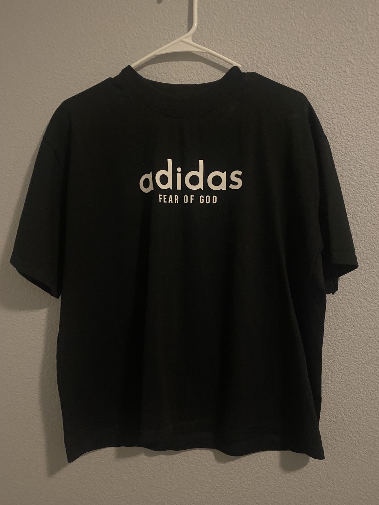 adidas essentials fear of god t shirt size small