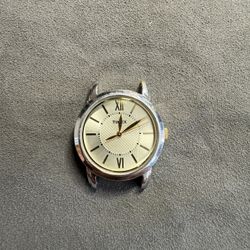 Timex  CR 1216 CELL WR 30M  Analog Watch Face (Two Tone)