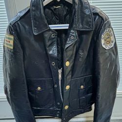 Leather Chicago Police Jacket
