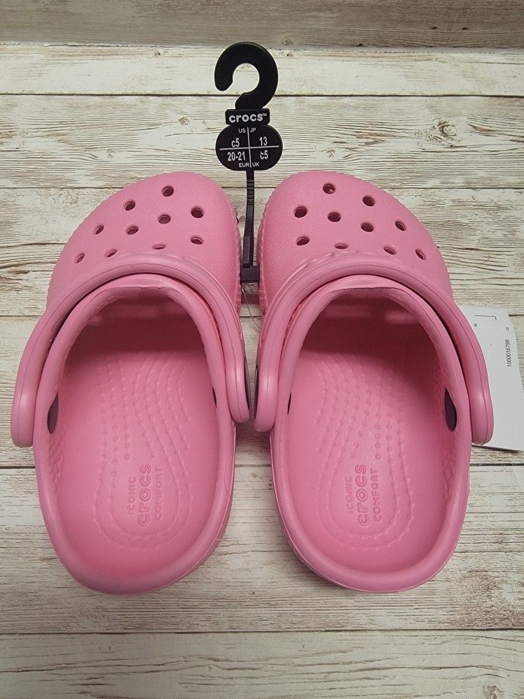 Brand New Crocs Toddlers Classic Clog - Size: US C5 - Color: Pink Lemonade