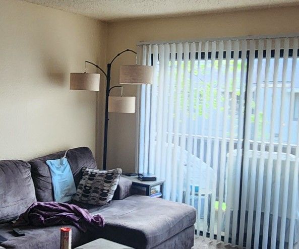 82"x 56" Avenal 3-Head Shaded Arc Floor Lamp Black- Threshold