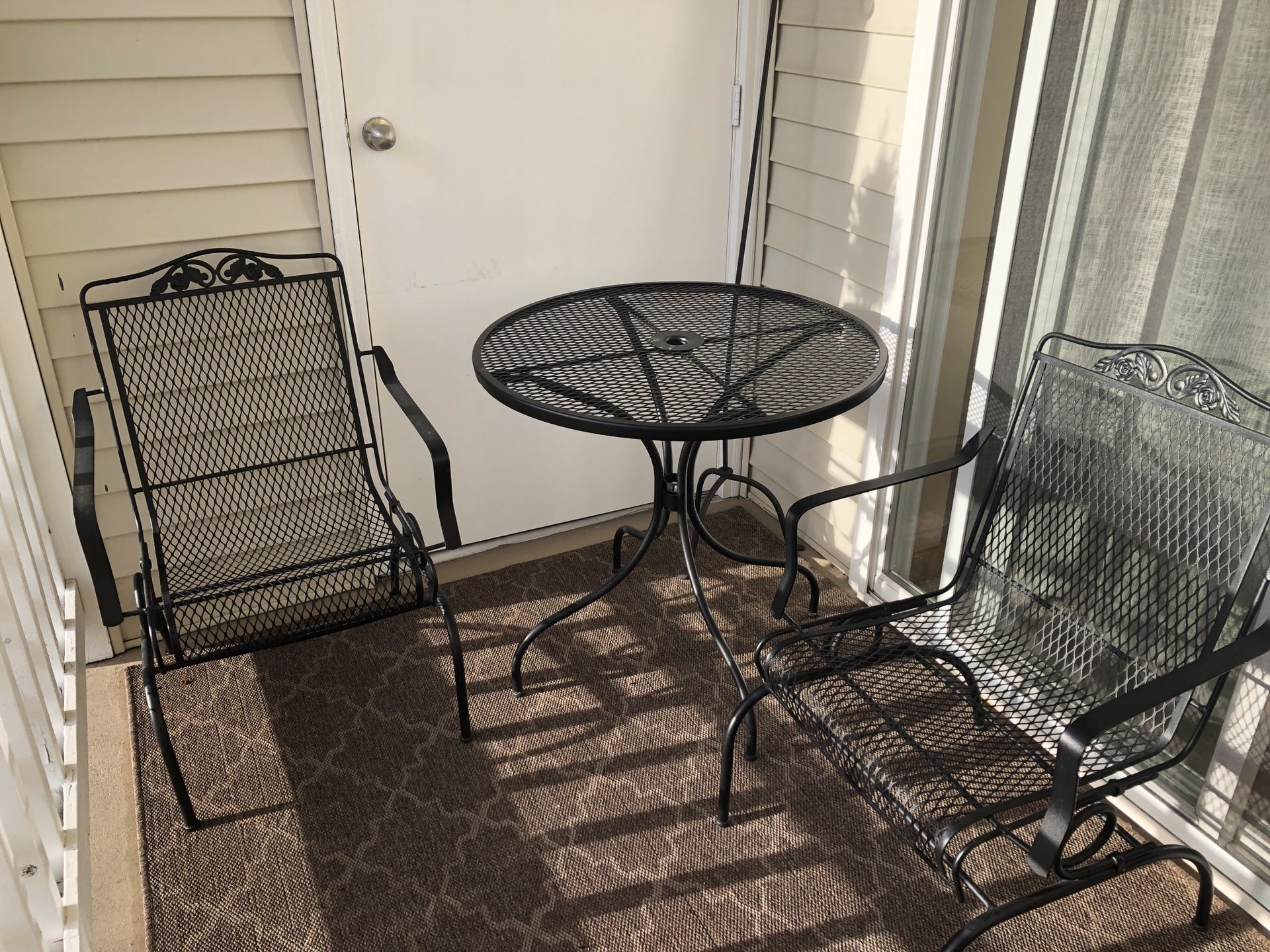 Outdoor Wrought Iron Furniture Set