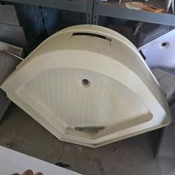 Rv corner shower bases