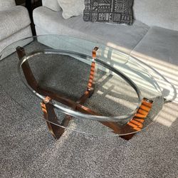 Glass Coffee Table & 2 End Tables