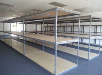 Warehouse Industrial Storage Racks 96 in W x 48 in D Similar To Uline Delivery Available