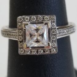 Ring Sterling Silver with Czs