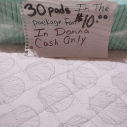 Pee Pads For Pets Or Adults. 30 In The Package For $10.
