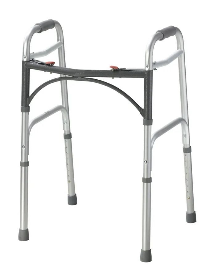 Deluxe Two Button Folding Walker