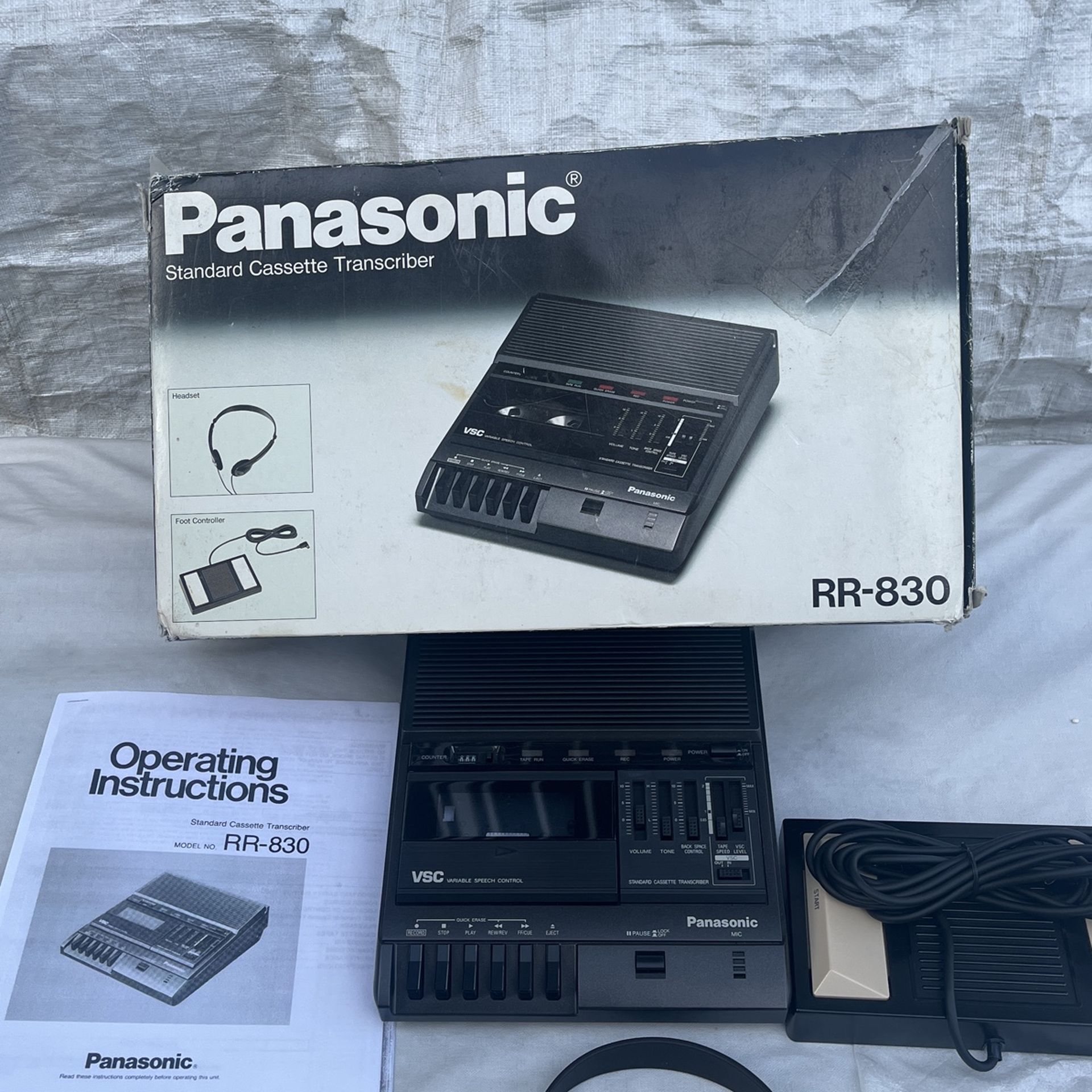 Panasonic Cassette Transcriber Tape Player
