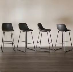 Lue Bona Black Barstools set of 4 Bancos Negros