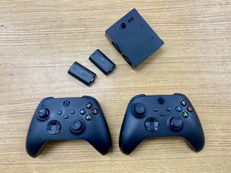 Xbox Controllers + Rechargeable Rechargeable Batteries+ Insignia Dual Charger (Tested)