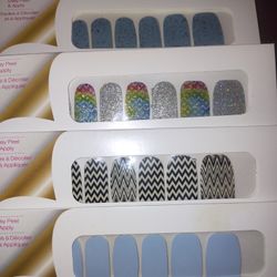 5 Packs Of Color Street Nail Wraps