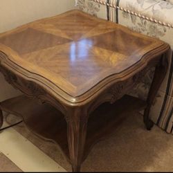 Matching pair of two Tier End Tables $35 ea. 