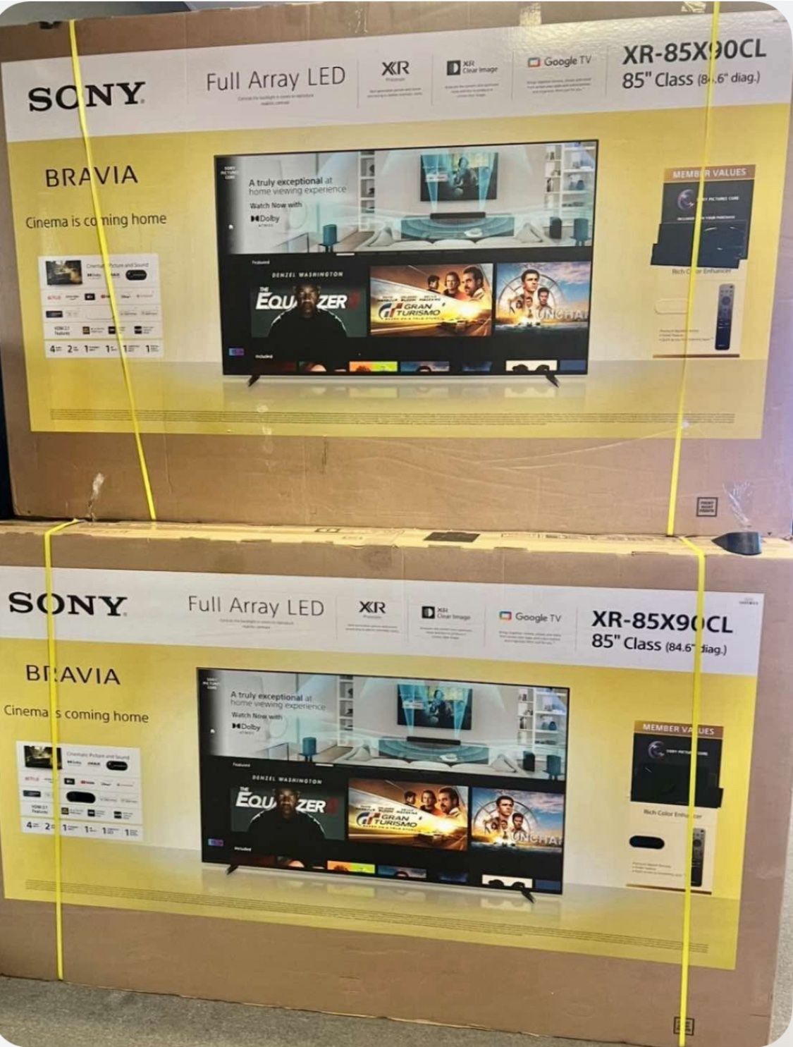 85 TV Sony X 90 L smart 4K HDTV $55 down on financing free delivery six month warranty