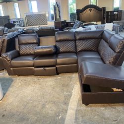 Reclining Sectional In Stock For Immediate Delivery 