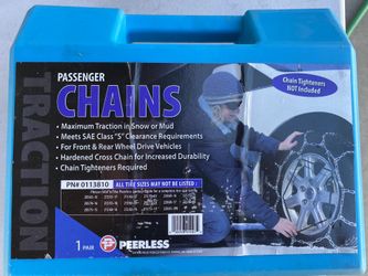 Snow chains, BUY THEM NOW CHEAP !!! if you wait until snow falls they will be double the price