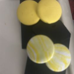 Handmade Button Earrings 