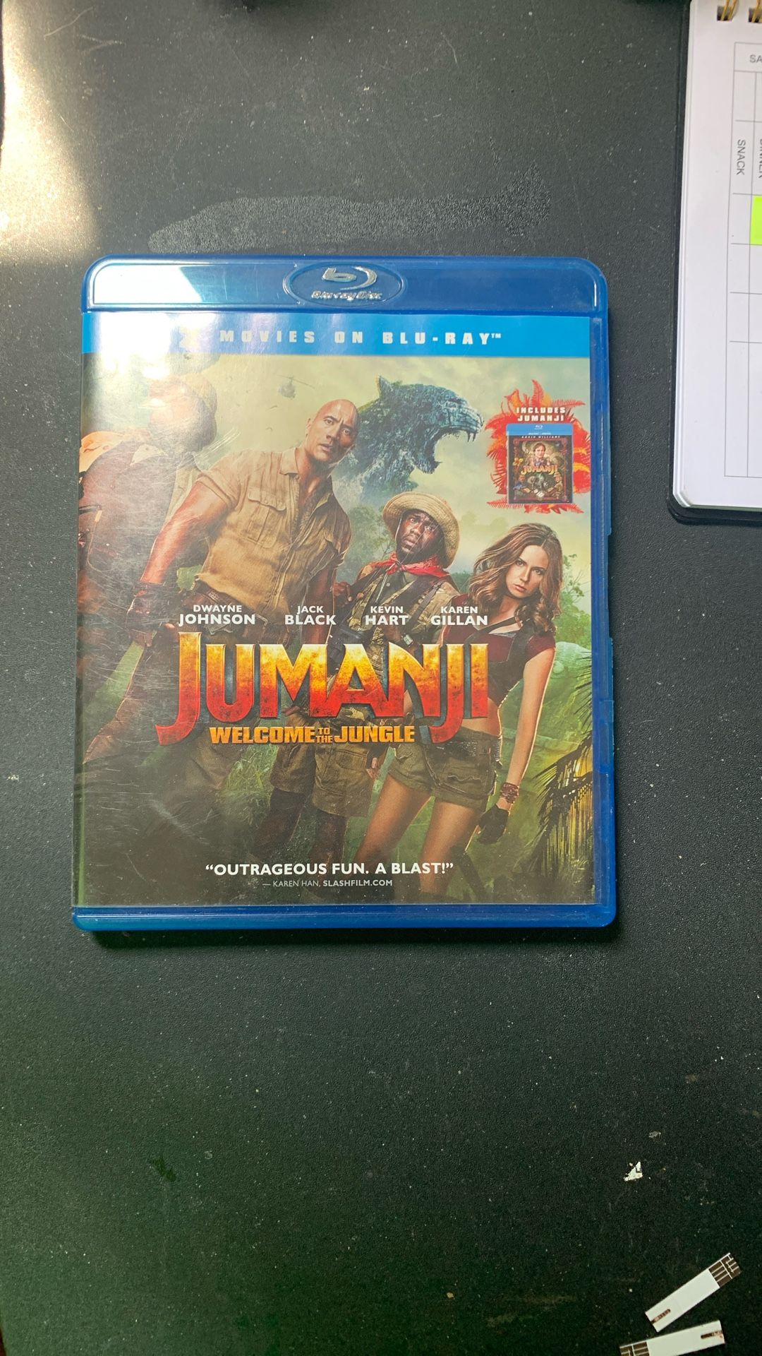 Jumanji-Welcome To The Jungle DVD And Blu Ray
