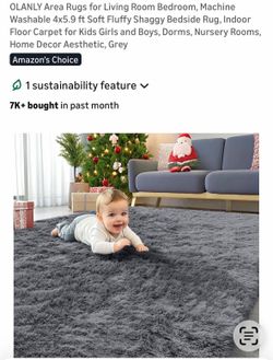 New 4x6 Olanly soft fluffy area rug
