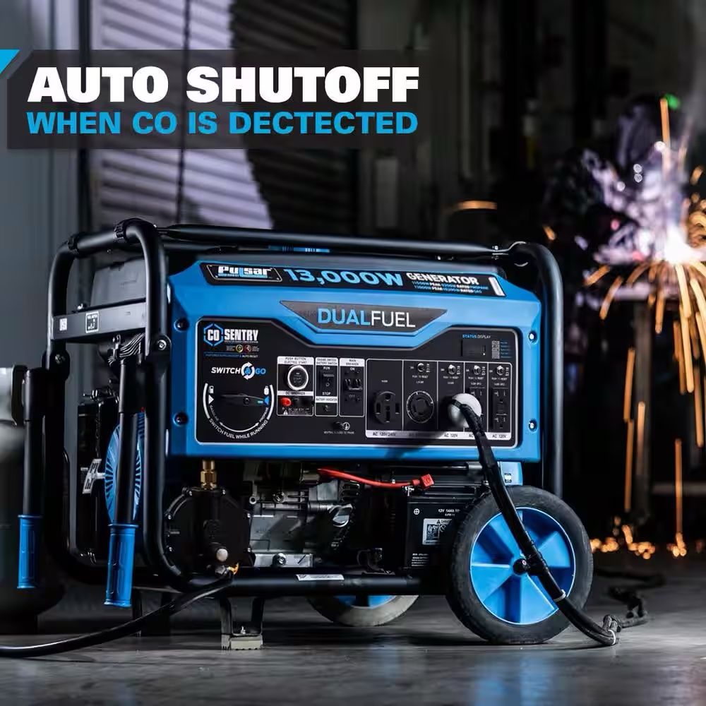 Pulsar PG13000BRCO 13000 Watt Dual Fuel Portable Generator