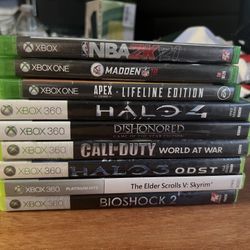 Games Xbox 360 And One Good Condition