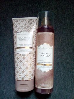 Bath and Body Works Caramel Vanilla Duo