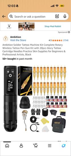 Ambition tattoo kit