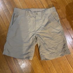 The North Face Horizon Utility Shorts Men's Size 36 Nylon Beige Hiking