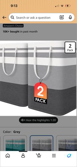 2 pack laundry baskets