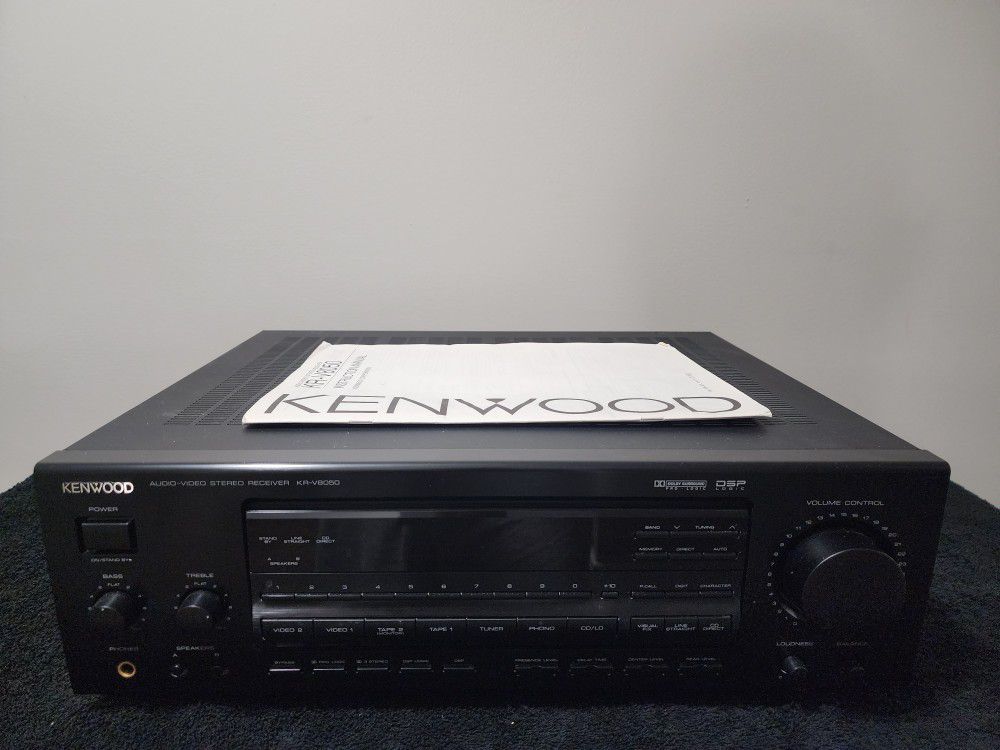 Kenwood Vintage Stereo Receiver With Original Working Remote 
