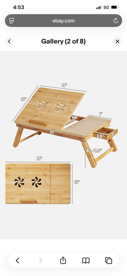 Lap desk- bamboo