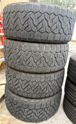Set Of 4 Used LT35/12.50/R22 Nitto Recon Grappler A/T