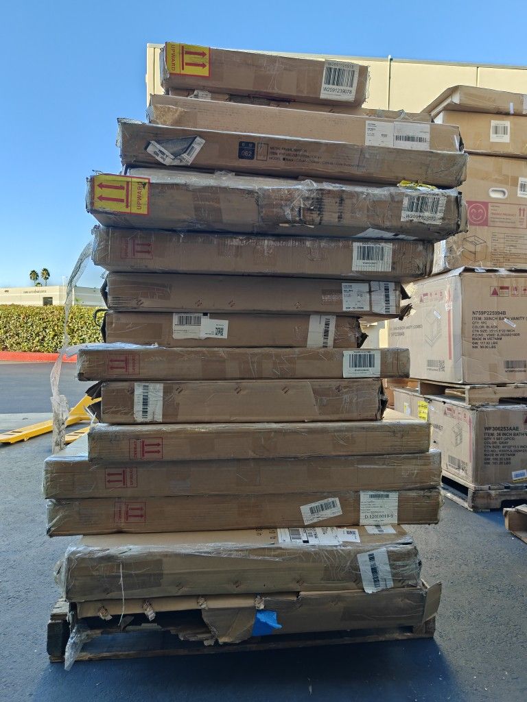 Pallet Bathroom Mirror With Lights