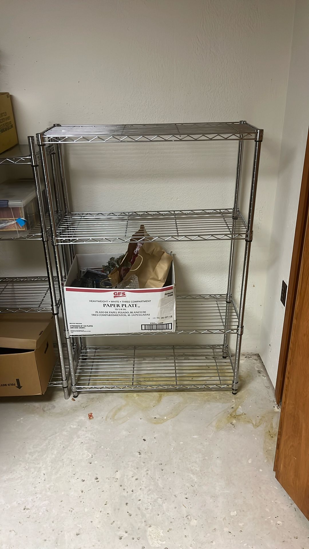 Steel racks for a basement or garage