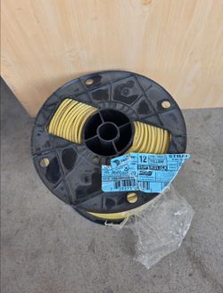 Wire 12-Gauge THHN/THWN  Yellow 12 gauge 1 conductor Stranded Copper Wire 500ft New