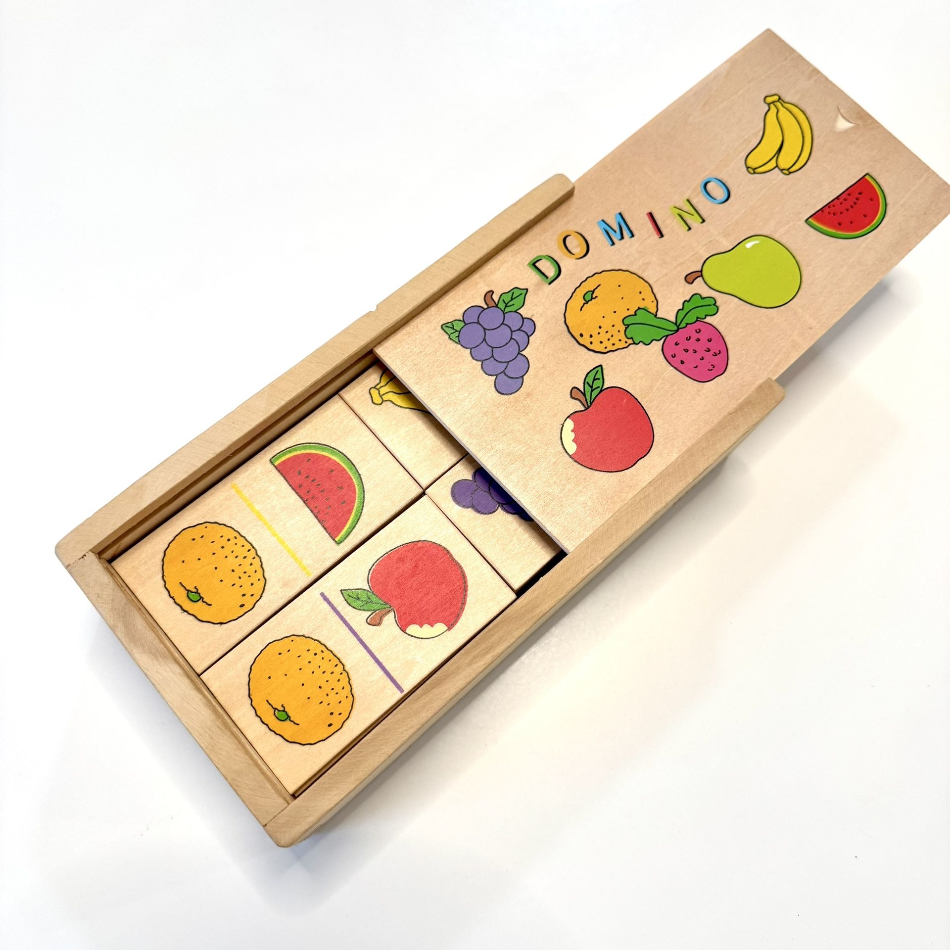 Domino Fruit-Themed Wooden