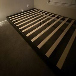 Queen floating bed frame