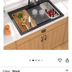 Brand New In The Box  Sink And Accessories  Kit Matt Black